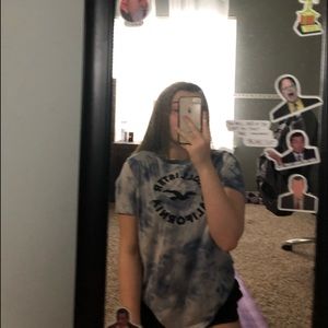 ✰tie dye hollister graphic tshirt✰